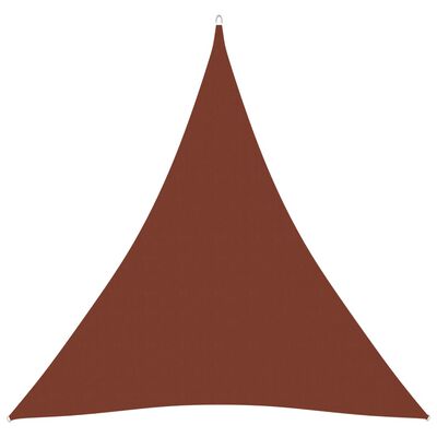 vidaXL solsejl 4,5x4,5x4,5 m oxfordstof trekantet terrakotta