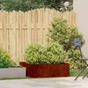 vidaXL plantekasse rustfarvet 80x80x30 cm forvitringsst&aring;l