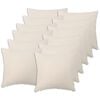 vidaXL Pudebetr&aelig;k 12 stk. HEERLEN Cremefarvet 45 x 45 cm Boucl&eacute;