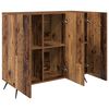 vidaXL Sideboard Gammelt tr&aelig; 89,5 x 34 x 80 cm Konstrueret tr&aelig;