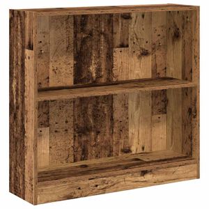 vidaXL bogreol 80x24x76 cm konstrueret tr&aelig; antikt tr&aelig;