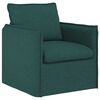 vidaXL Sofa S&aelig;t 2 pcs M&oslash;rkegr&oslash;n 196 x 82 x 85 cm Stof
