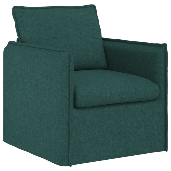 vidaXL Sofa S&aelig;t 2 pcs M&oslash;rkegr&oslash;n 196 x 82 x 85 cm Stof