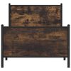 vidaXL sengeramme uden madras 80x200 cm metal røget egetræsfarve
