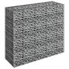 vidaXL gabion-højbed 90x30x90 cm galvaniseret stål