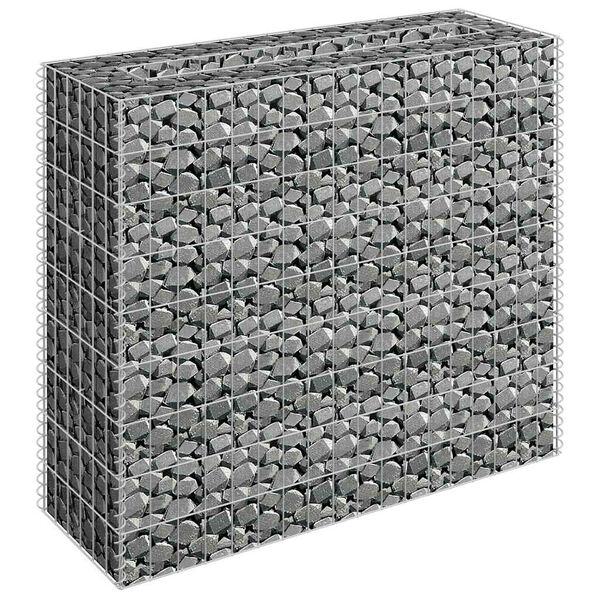 vidaXL gabion-højbed 90x30x90 cm galvaniseret stål