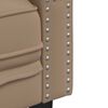 vidaXL 3-personers Chesterfield-sofa kunstl&aelig;der cappuccinofarvet