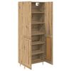 vidaXL Highboard Artisan Egetr&aelig; 69,5 x 34 x 180 cm Konstrueret tr&aelig;