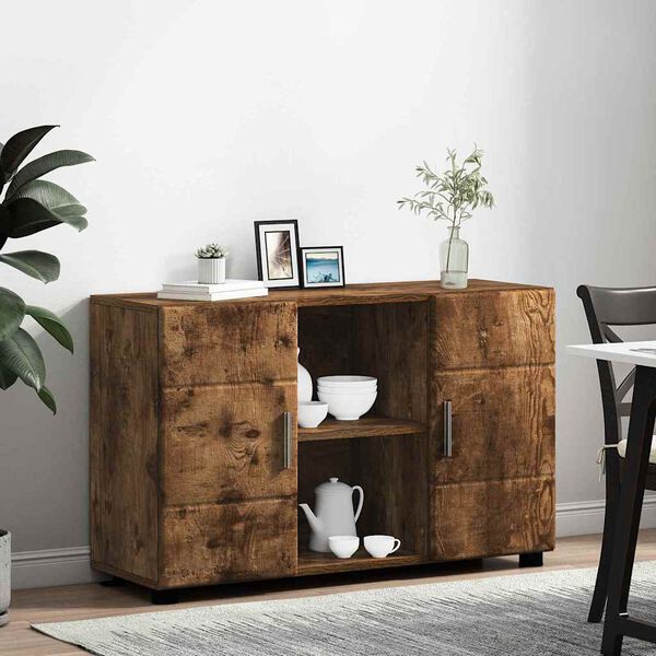 vidaXL Sideboard FLORIN R&oslash;get eg 88,5 x 30,5 x 55,5 cm Konstrueret tr&aelig;
