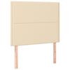 vidaXL sengeramme uden madras 90x190 cm stof cremefarvet