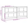 vidaXL udendørs køkkenskabe 2 stk. massivt fyrretræ