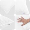 vidaXL Årsdækkende Dyne med pude 2 pcs Hvid Microfiber