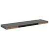 vidaXL v&aelig;ghylder 90x23,5x3,8 cm MDF gr&aring; h&oslash;jglans