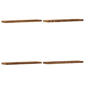 vidaXL v&aelig;ghylder 4 stk. 40x20x1,5 cm konstrueret tr&aelig; antikt tr&aelig;look