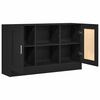 vidaXL Sideboard Sort eg 120 x 30,5 x 70 cm Konstrueret tr&aelig;