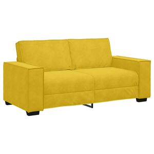 vidaXL 2-personers sofa 180x78x84 cm fl&oslash;jl gul