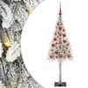 vidaXL Juletr&aelig; med 150 LED'er med stativ Hvid 120 cm PE og St&aring;l