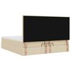 vidaXL osmannisk sengeramme med madras 180x200 cm stof cremefarvet