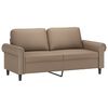 vidaXL 2-personers sofa m. puder hynder 140 cm kunstl&aelig;der cappuccino