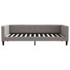 vidaXL daybed 100x200 cm stof gr&aring;brun