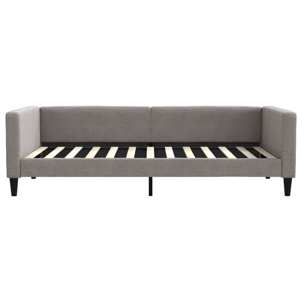 vidaXL daybed 100x200 cm stof gr&aring;brun