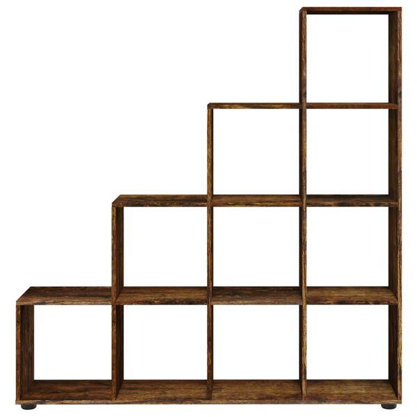 vidaXL trappereol 142 cm konstrueret tr&aelig; r&oslash;get egetr&aelig;sfarve