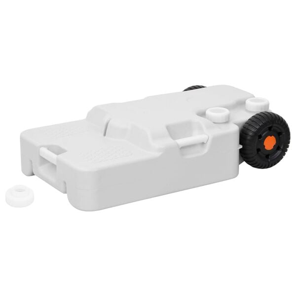 vidaXL vandtank p&aring; hjul til camping 30 l gr&aring;