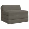 vidaXL Samlebar Sofa Seng Lysegr&aring; 200 x 70 x 10 cm Velourstof