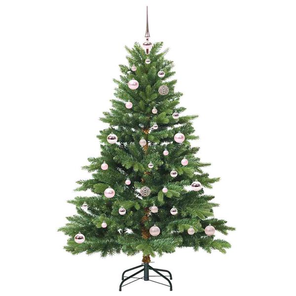 vidaXL Kunstigt juletr&aelig; med 150 LED'er Gr&oslash;n 150 cm PE og PVC