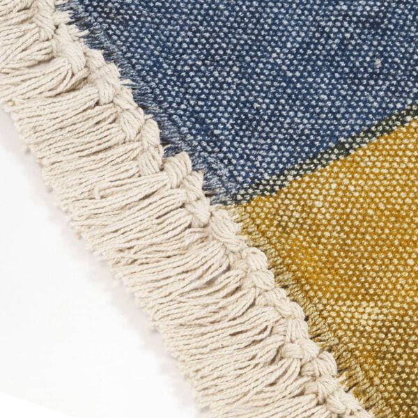 vidaXL h&aring;ndv&aelig;vet kelim-gulvt&aelig;ppe 200x290 cm bomuld print flerfarvet