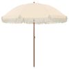 vidaXL Strand Parasol 205 x 205 x 210 cm Polyester og St&aring;l Rund