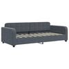 vidaXL daybed 90x190 cm velour m&oslash;rkegr&aring;