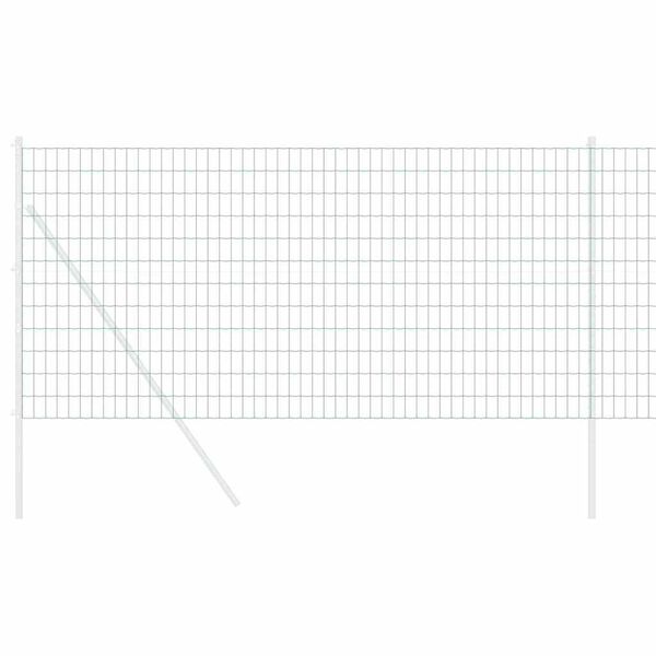 vidaXL Euro Hejn Grøn 1.4 x 10 m PVC-belagt jern