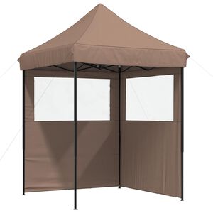vidaXL Party Tent 200 x 200 x 306 cm Brun Oxford stof
