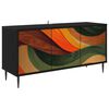 vidaXL TV-skab BONN 102 x 33 x 51 cm Sort eg Konstrueret tr&aelig;