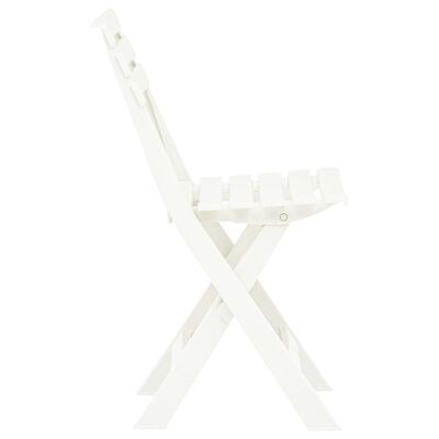 vidaXL foldbare havestole 2 stk. plastik hvid