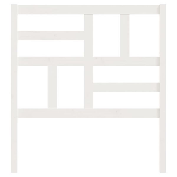 vidaXL sengeg&aelig;rde 96x4x104 cm massivt fyrretr&aelig; hvid