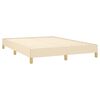 vidaXL sengeramme uden madras 140x200 cm stof cremefarvet