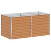 vidaXL H&oslash;jbed Lys Brun 160 x 80 x 77 cm Galvaniseret st&aring;l