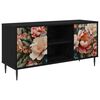 vidaXL TV-skab BORNE 102 x 33 x 51 cm Sort eg Konstrueret tr&aelig;