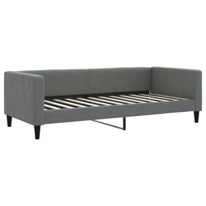 vidaXL daybed 90x200 cm stof m&oslash;rkegr&aring;