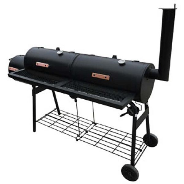 vidaXL røgegrill Nevada XL sort