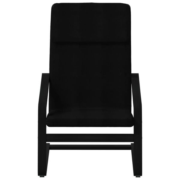 vidaXL l&aelig;nestol med fodskammel stof sort