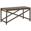 vidaXL haveb&aelig;nk 80 cm polyrattan brun
