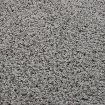 vidaXL shaggy gulvtæppe 120x170 cm høje luv grå