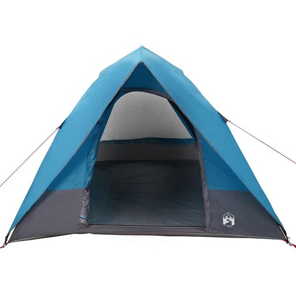vidaXL Camping telt med tag med opbevaring Bl&aring; 320 x 275 x 190 cm taft