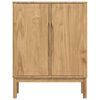 vidaXL Sideboard FLORO Voks brun 70 x 30 x 70,5 cm Massivt fyrretr&aelig;