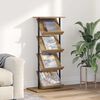 vidaXL Magasin Rack Artisan Egetr&aelig; 68 x 40 x 123.5 cm Konstrueret tr&aelig;