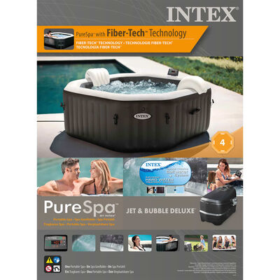 Intex boblebad med massage ottekantet PureSpa