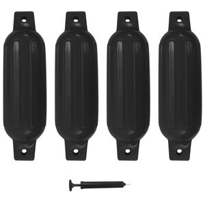 vidaXL b&aring;dfendere til b&aring;d 4 stk. 41x11,5 cm PVC sort